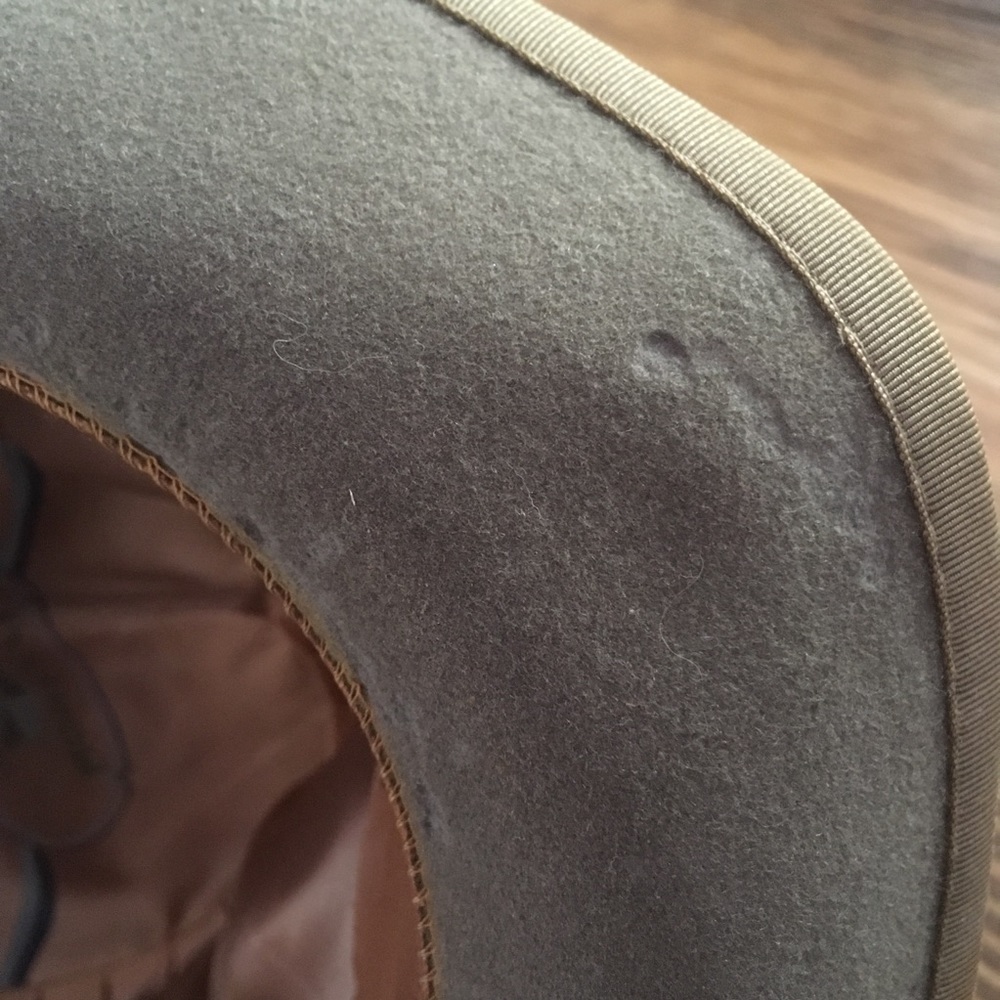 Vintage Morfelt 100% Wool Gray Bowler Derby Hat - Picture 8 of 8